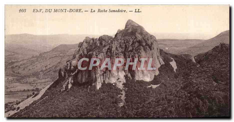 CPA Env Du Monnt Dore La Roche Sanadoire