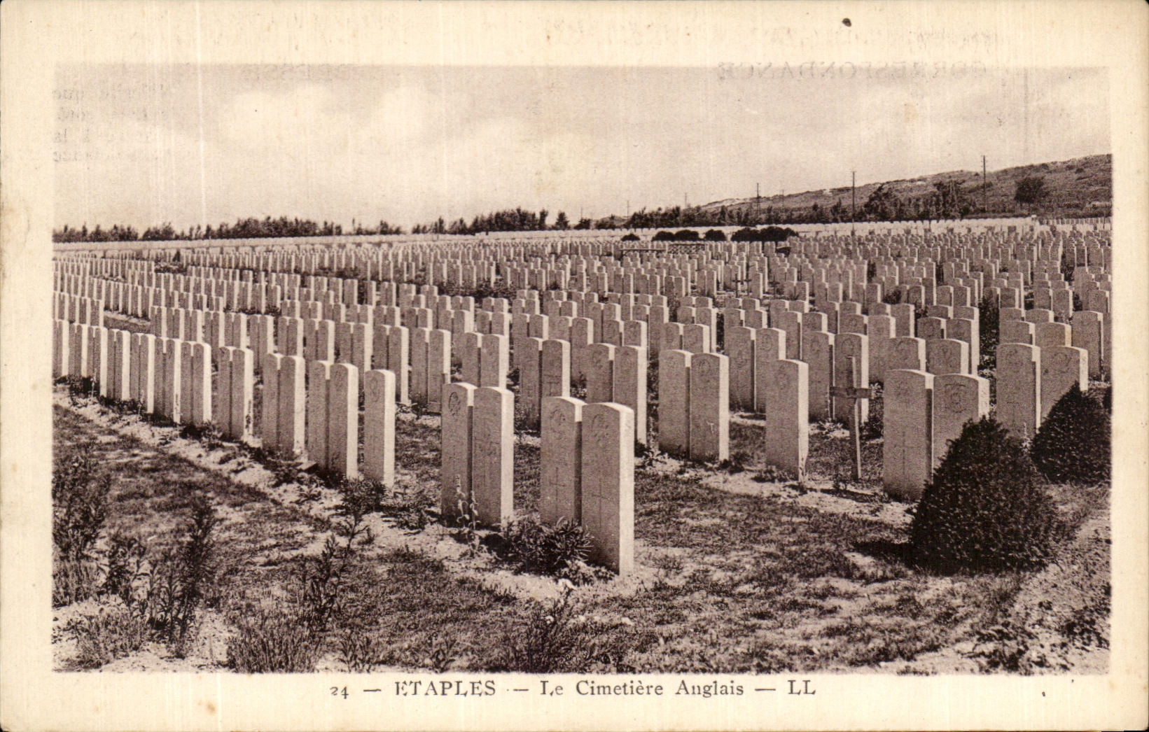 CPA Etaples Le Cimetiere Anglais Militaria 
