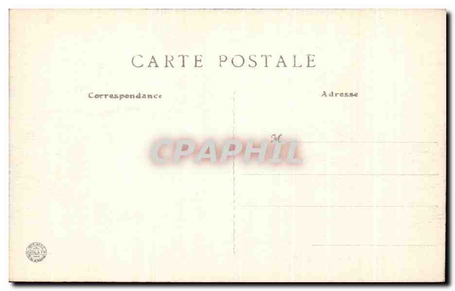 CPA Sainte Menchould L'Hotel De Ville — Back