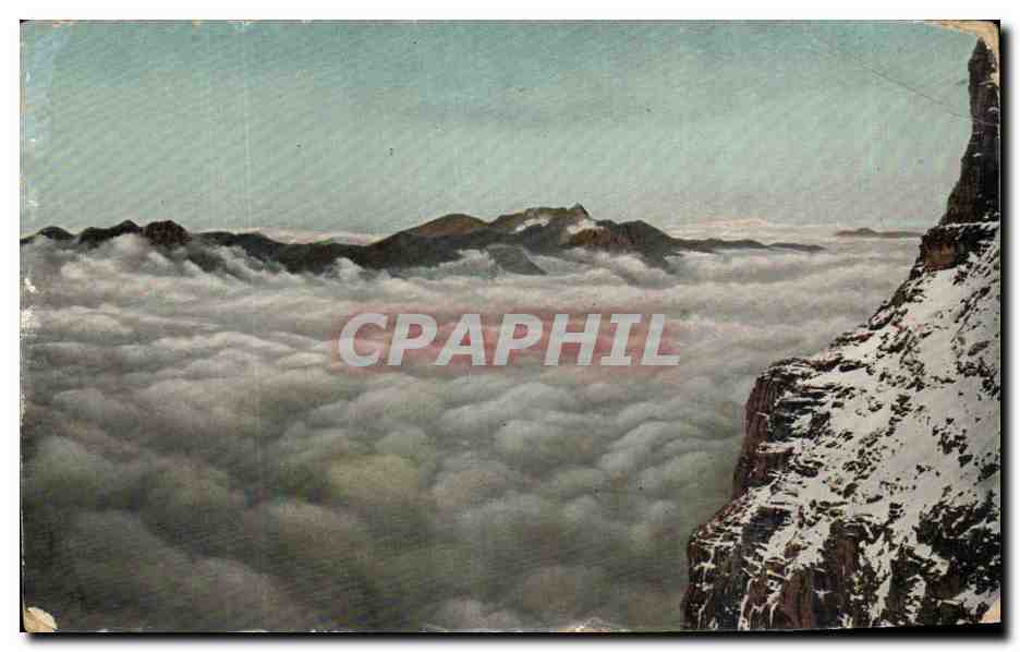 CPSM Vue aerinne Montagnes 