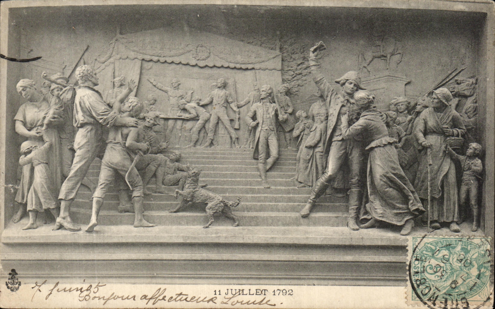 CPA 11 juillet 1792 Histoire de France 
