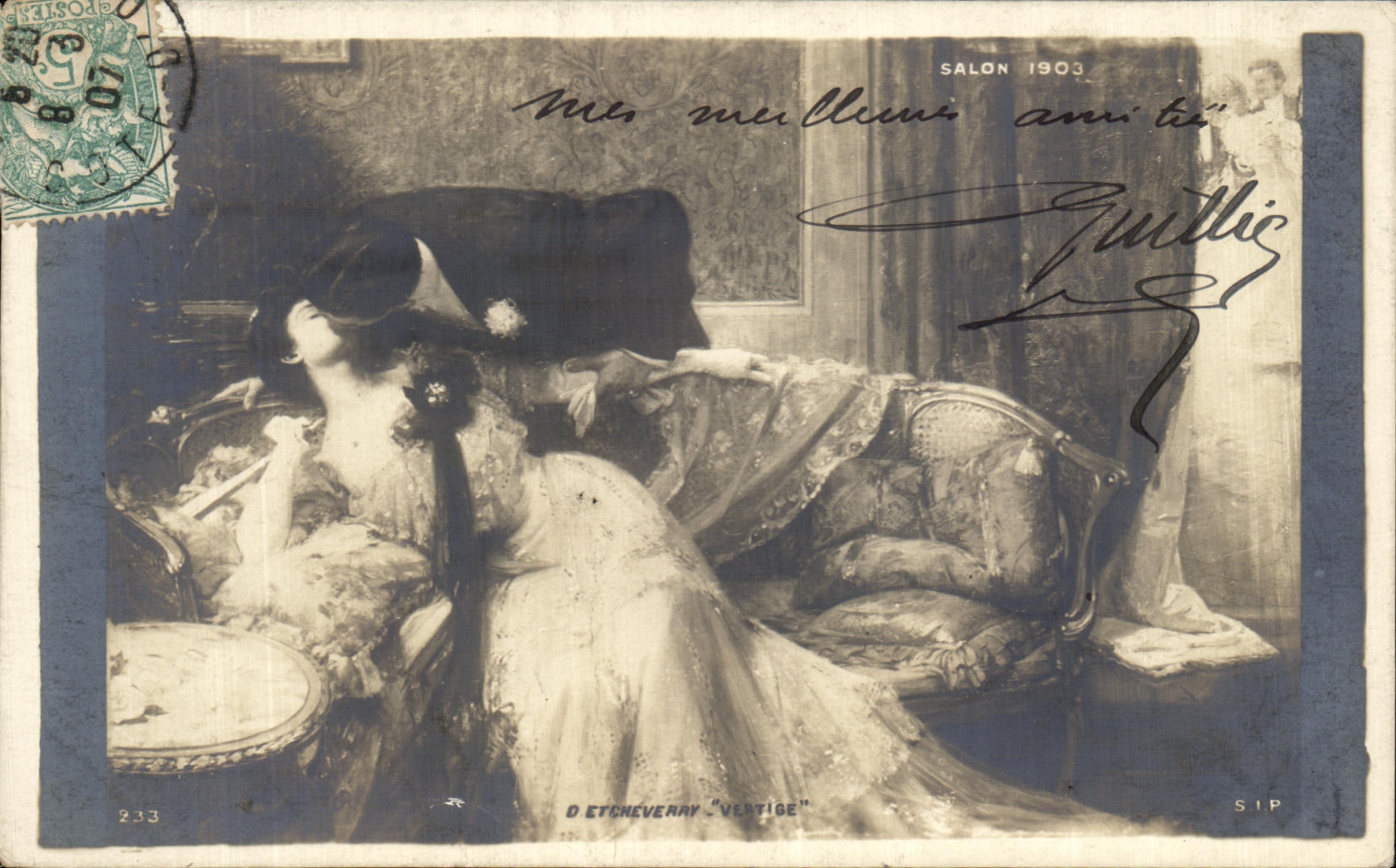 CPA Salon 1903 Etcheverry Vertige