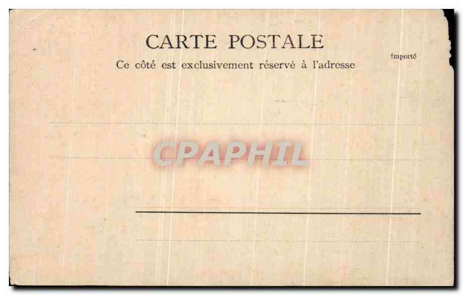 CPA L'Entree St Sauveur — Verso