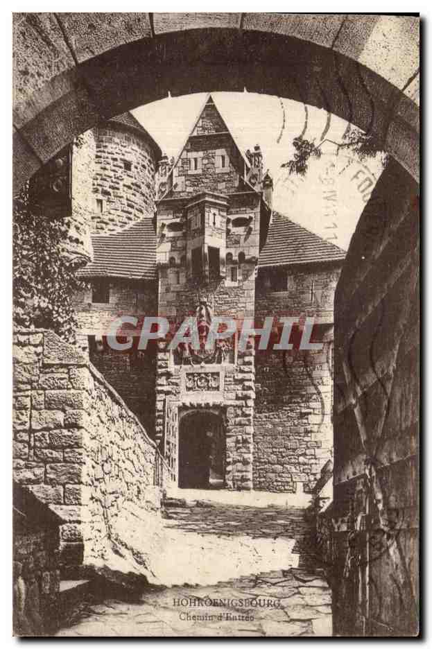 Hohrœnigsbourg — Chemin d'Autée — Éditeur : Ch. Bergeret, Strasbourg