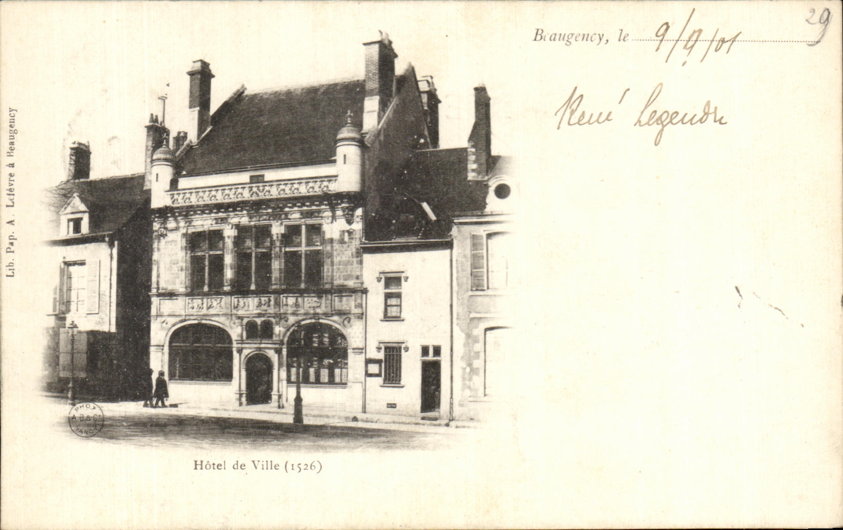 Rathaus (1526) — Brauency — Lib. Pap. A. Létière à Brauency