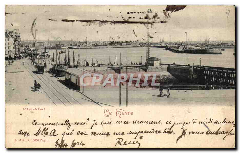 CPA L'Avant Port Le Havre