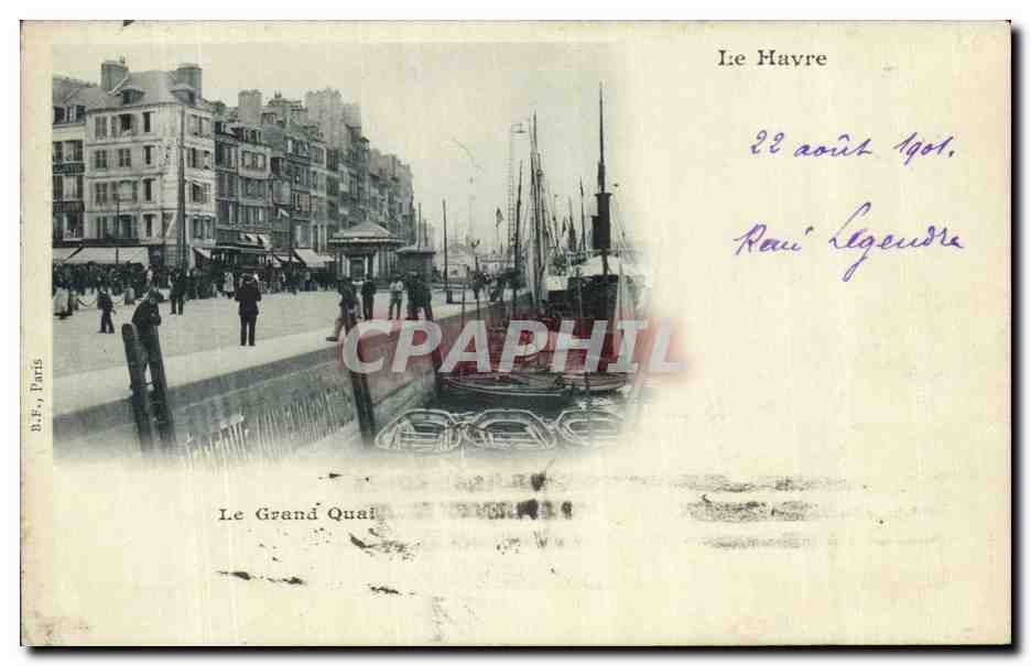 CPA Le Havre Le Grand Quai Bateaux