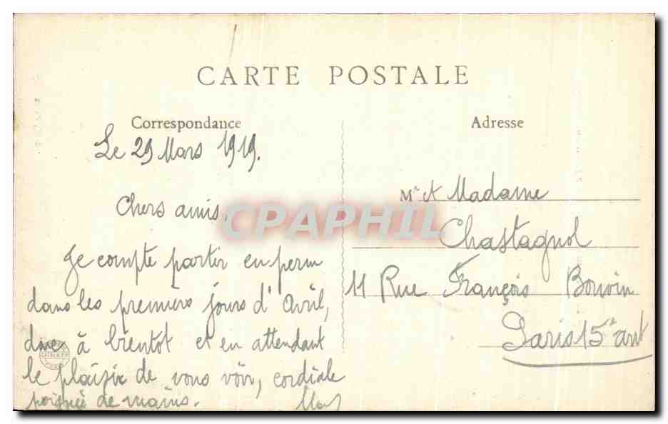CPA Les Vosges Illustrees Remiremont L'Eglise — Rückseite