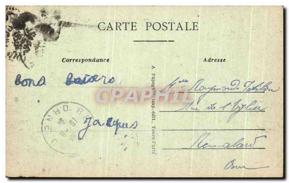 CPA Chateaudun — Verso