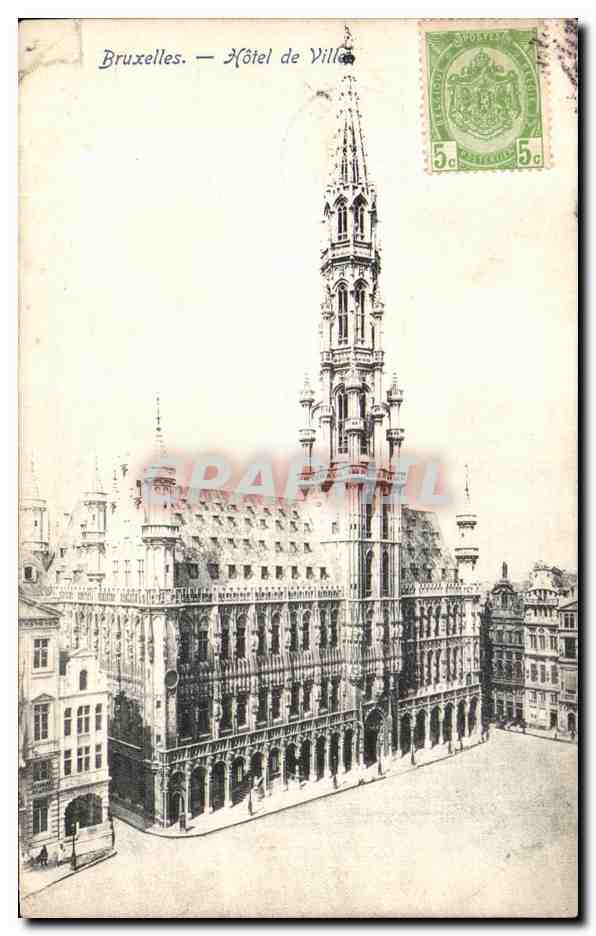 CPA Bruxelles Hotel de ville