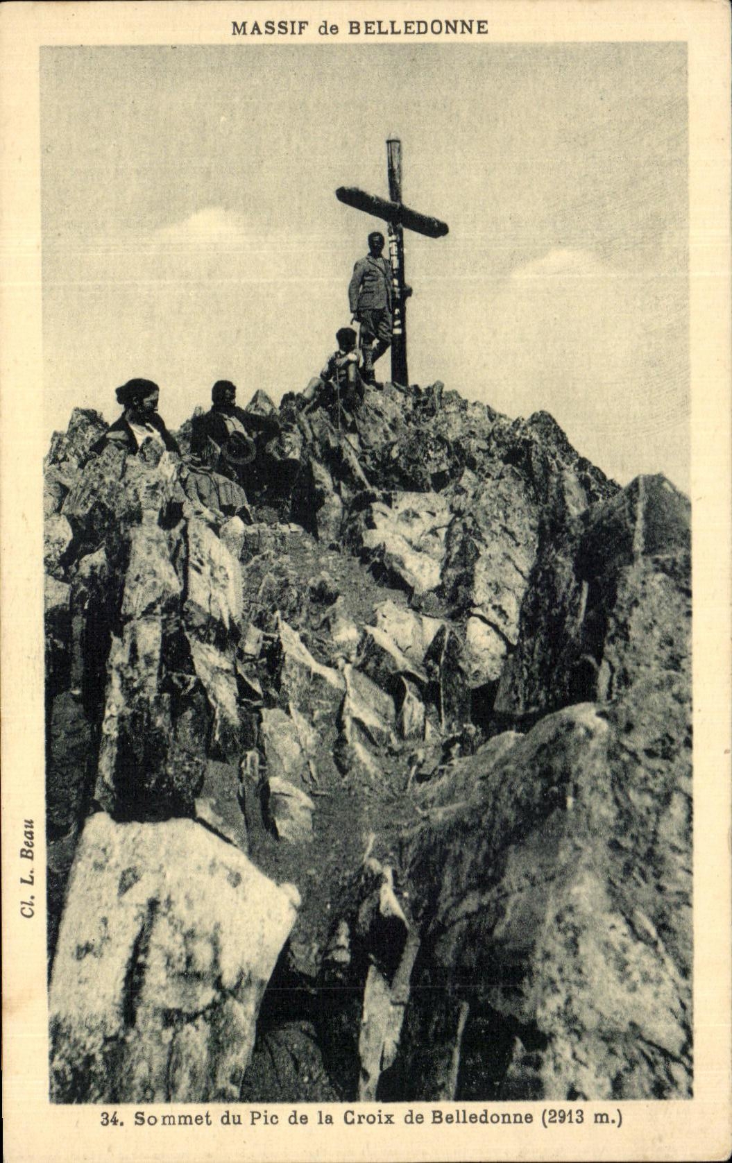 CPA Massif de Belledonne Sommet du Pic de la Croix de Belledonne