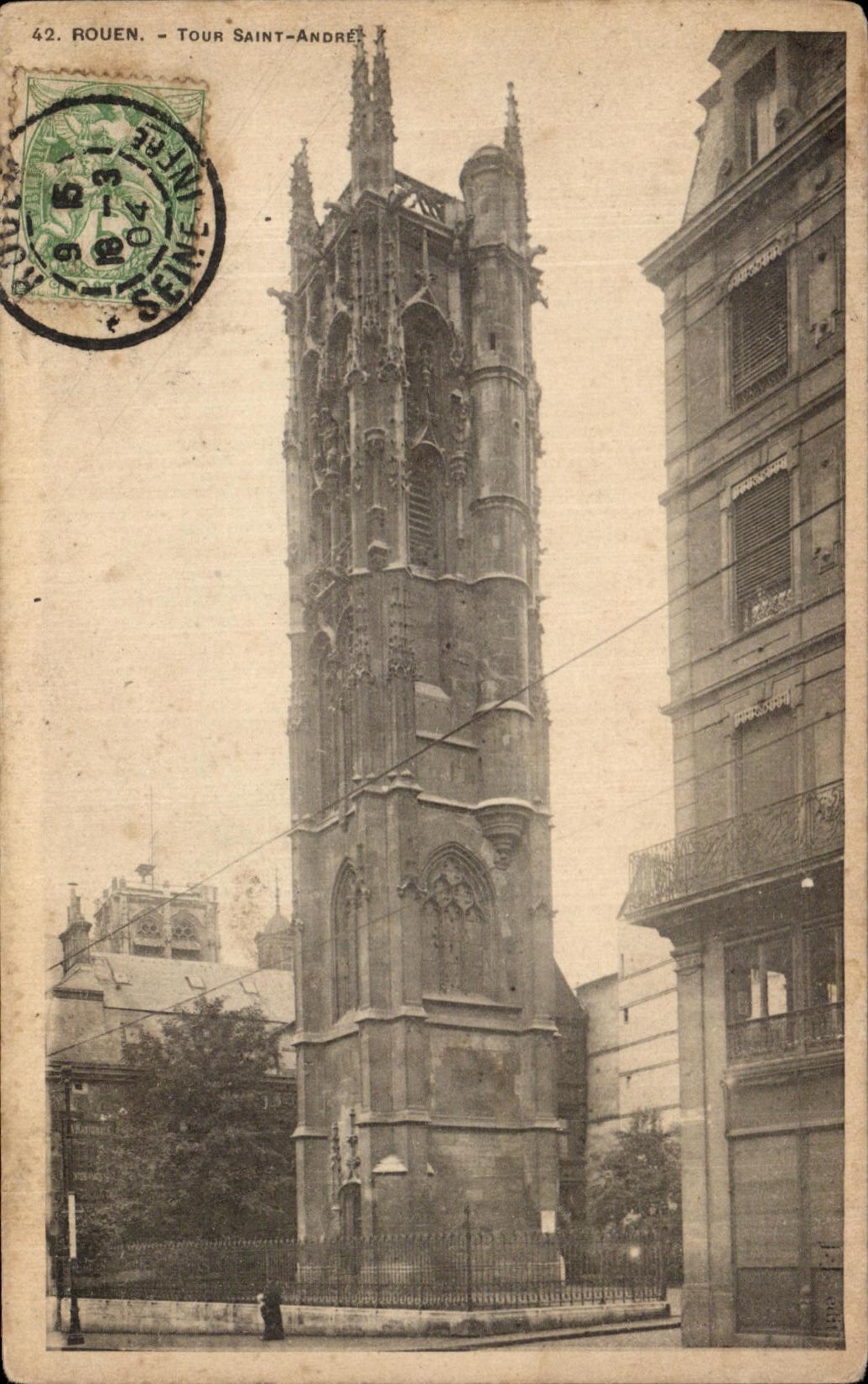 CPA Rouen Tour Saint Andre