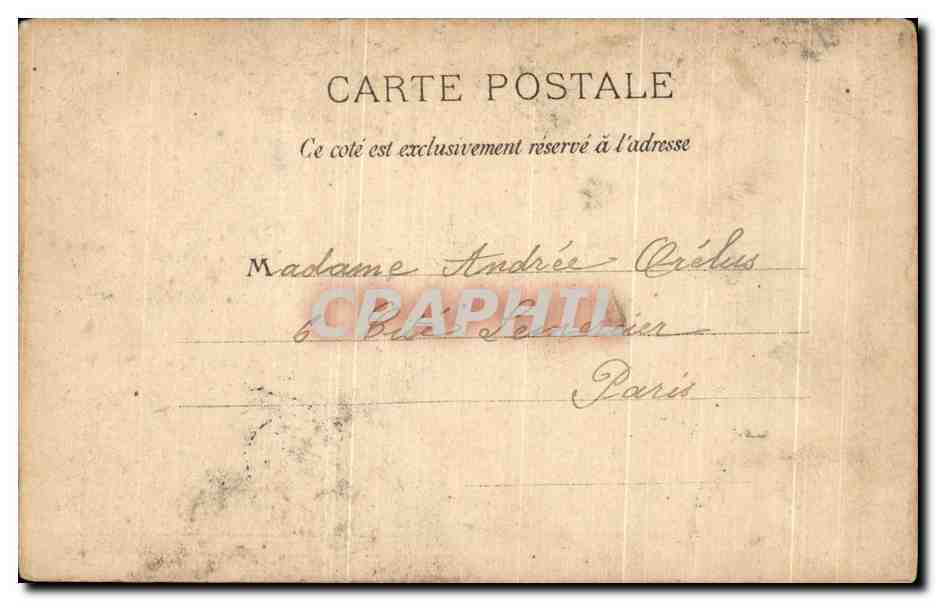 CPA Rouen Tour Saint Andre — Verso