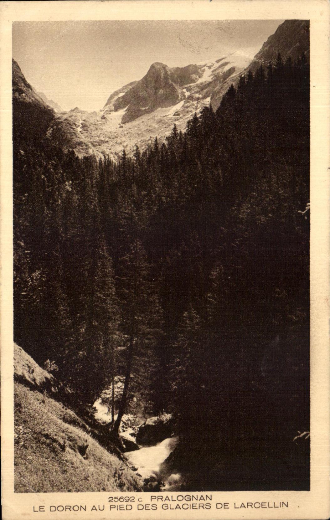 Le Doron au pied des glaciers de Larcellin — Pralognan — Braux & Cie, Imp. Edt. (Série)