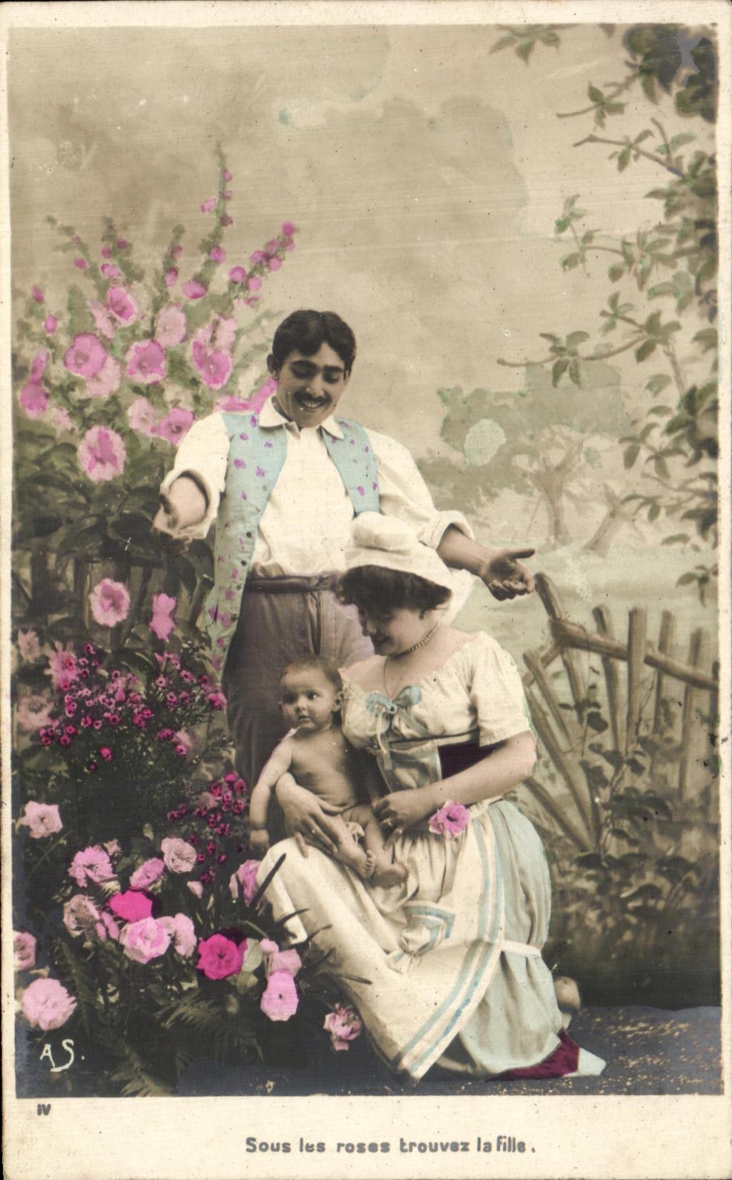 CPA Fantaisie Femme et bebe