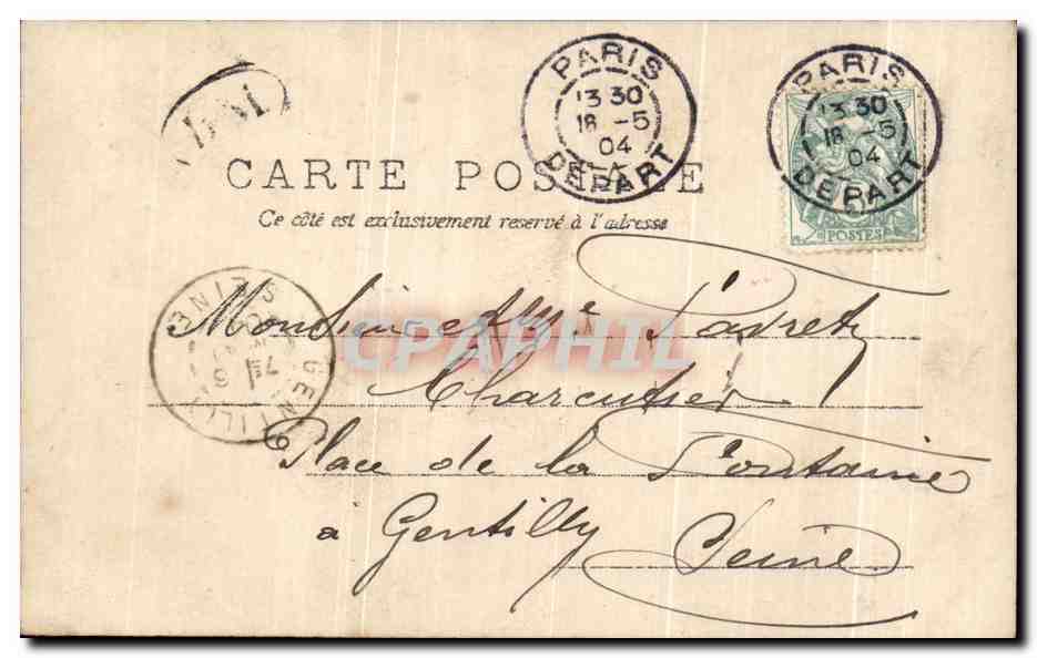 CPA Fantaisie Femme et bebe — Rückseite