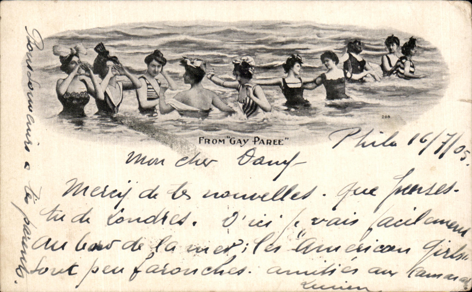 CPA Fantaisie Femmes Baigneuses