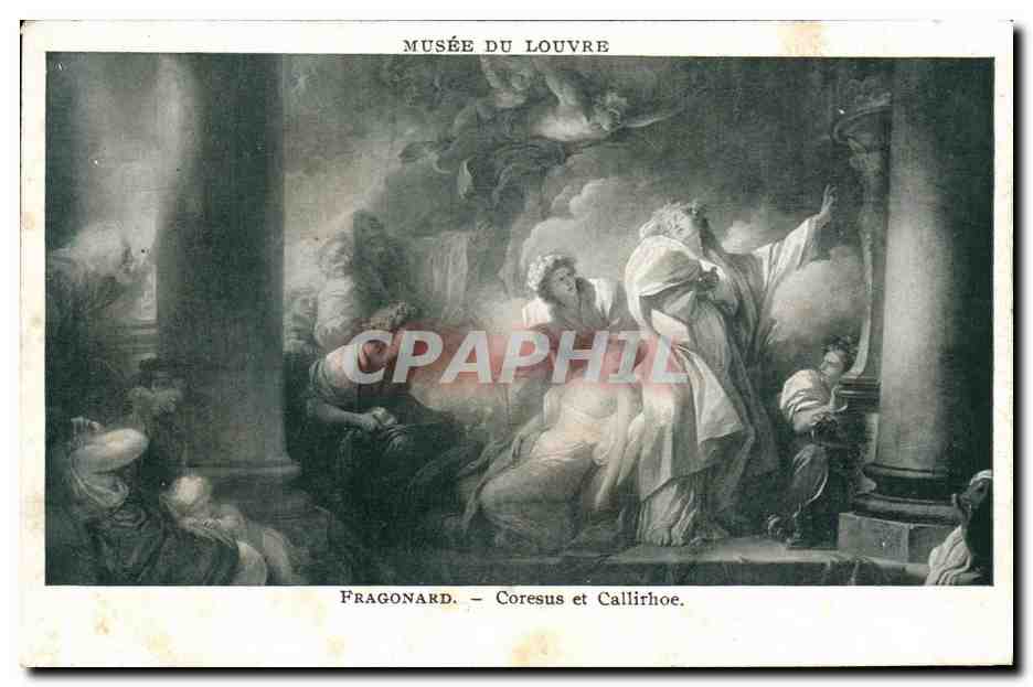 CPA Musee du Louvre Fragonard Coresus et Callirhoe