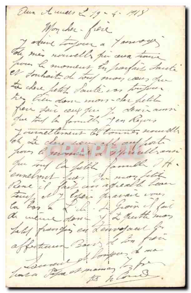 Enfant offrant des fleurs — FURIA 1757 — Verso