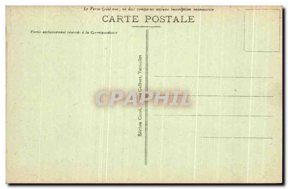 CPA Versailles Bassin De Latone Et Le chateau — Verso