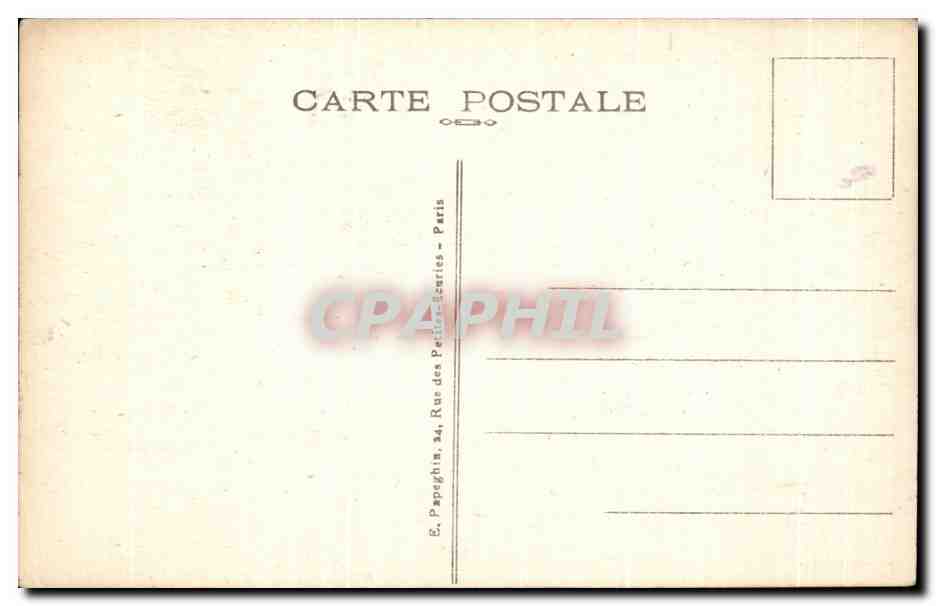 CPA Paris L'Hotel De Ville  — Rückseite
