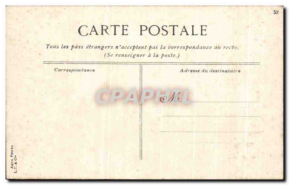CPA Paris L'Hotel Du Ville Peniche  — Verso