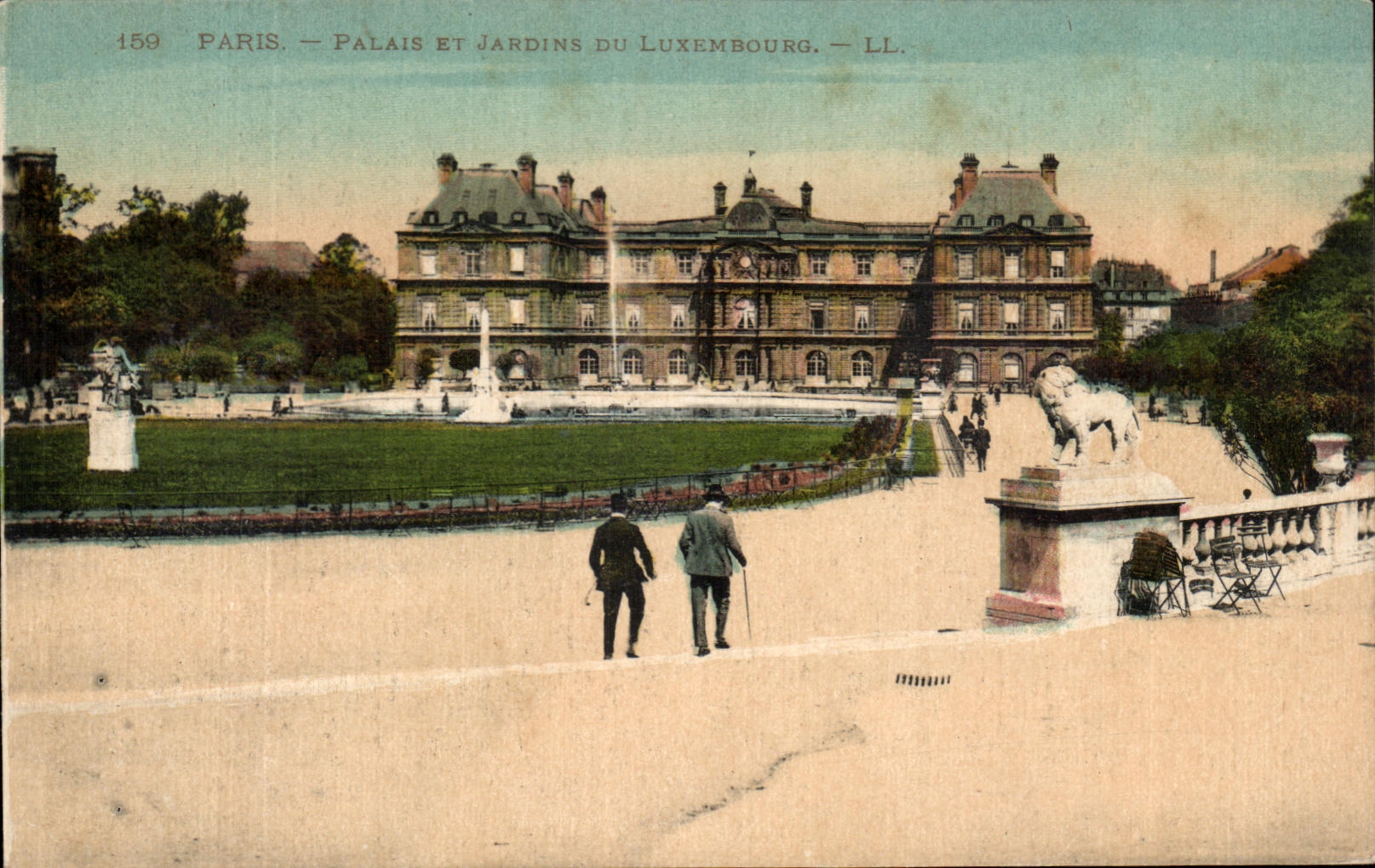 CPA Paris Palais Et Jardins Du Luxembourg