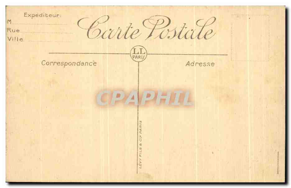 CPA Paris Palais Et Jardins Du Luxembourg — Verso