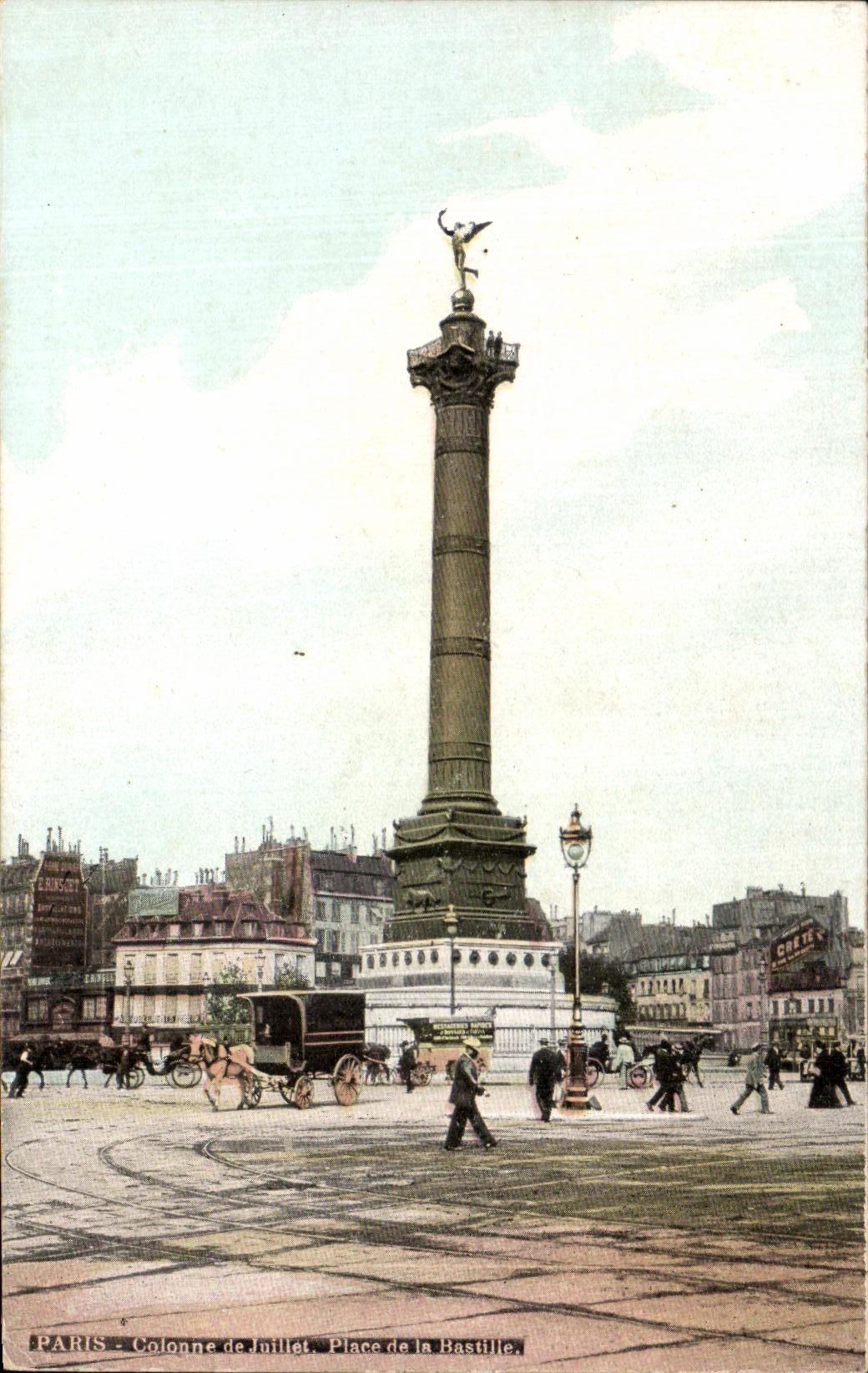 CPA Paris Colonne De Juillet Place De La Bastille