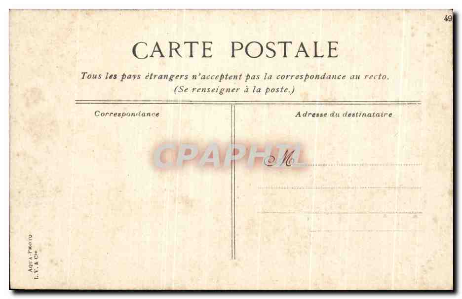 CPA Paris Colonne De Juillet Place De La Bastille — Rückseite
