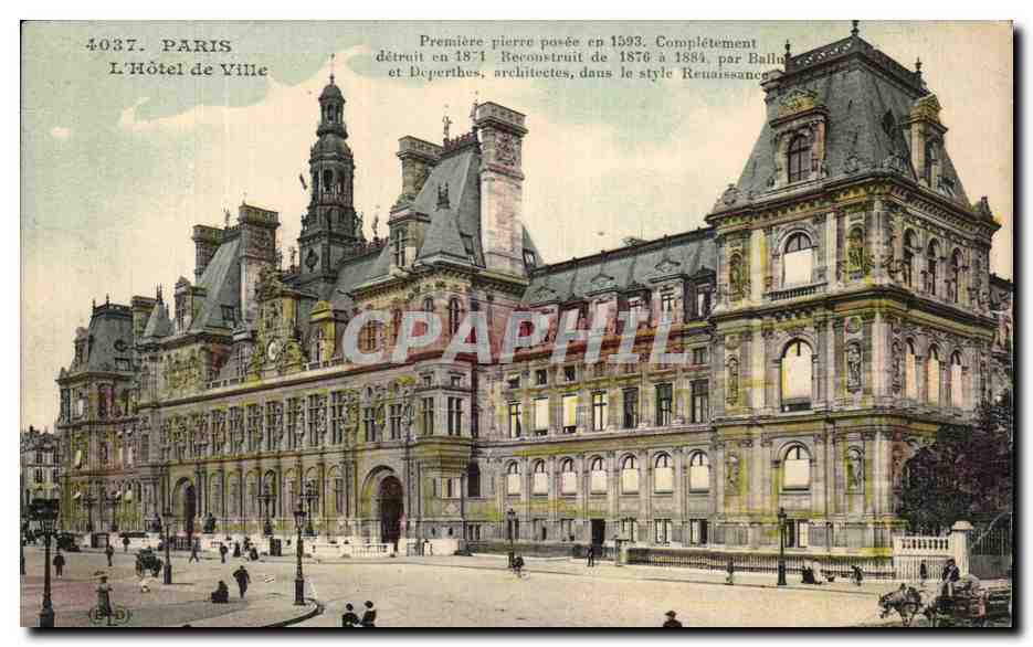 CPA Paris L'Hotel De Ville