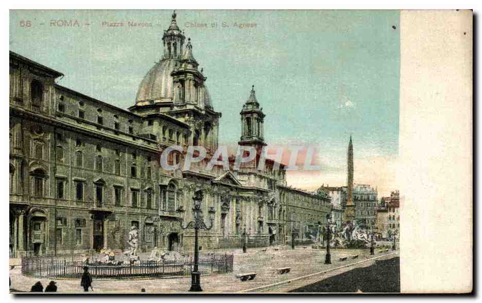 CPA Roma Piazza Navona Chiesa di S Agnese