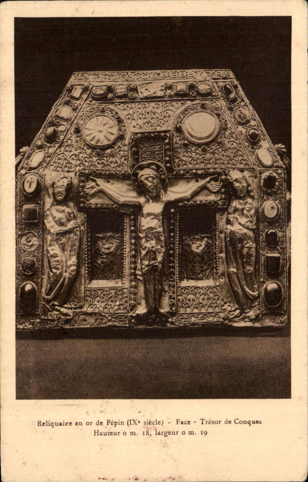 CPA Reliquaire En Or De Pepin Face Tresor De Conques 