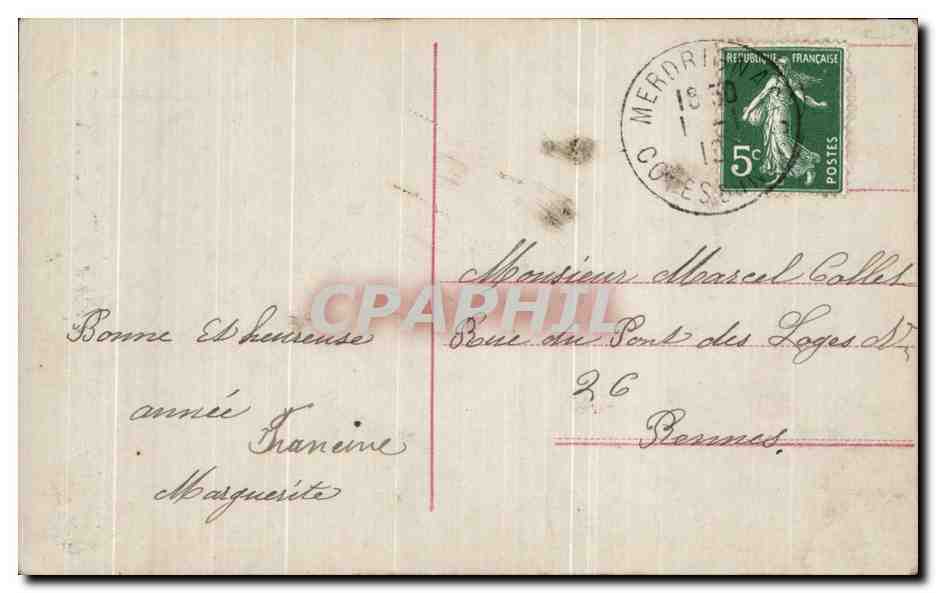 CPA Fantaisie Femme  — Verso
