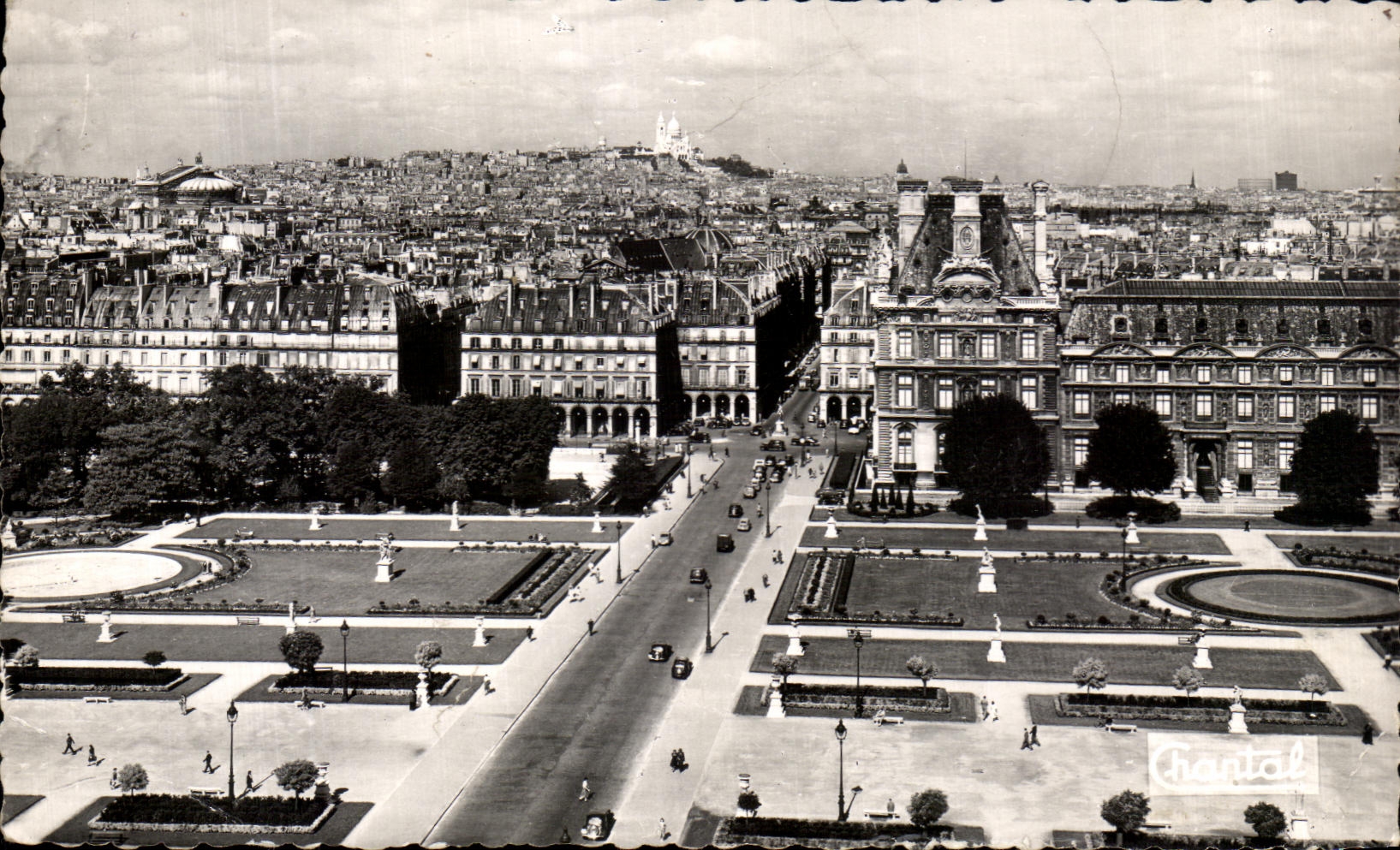 Paris — Panorama vom Dach des Louvre — Éditions Chantal