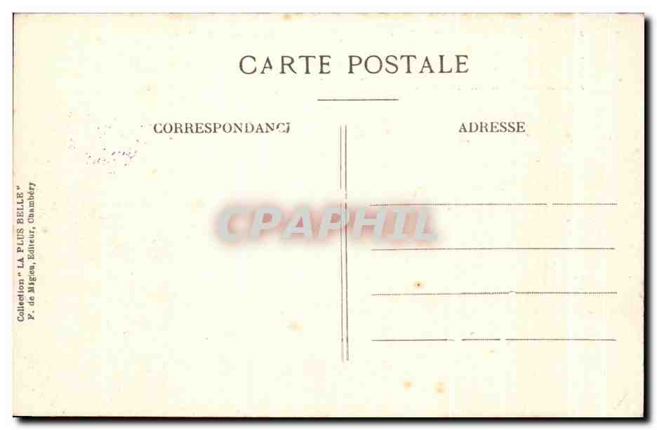 CPA Aix les Bains Abbaye d'Hautecombe Couvent des Religieux cisterciens  — Back
