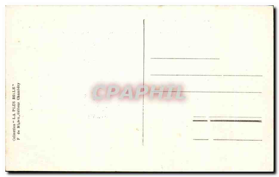 CPA Abbaye d'Hautecombe Couvent des Religieux Cisterciens  — Rückseite
