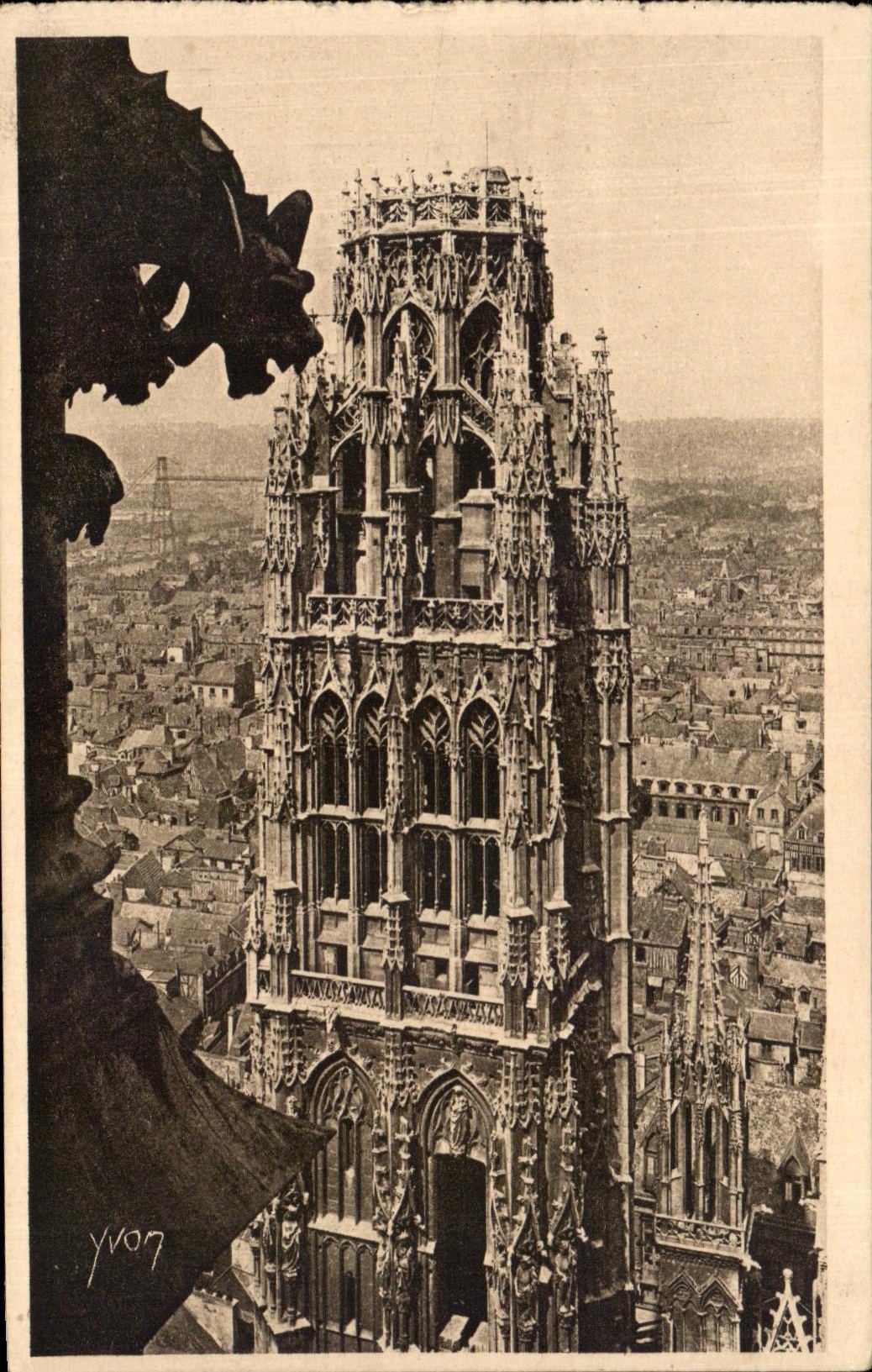 CPA Rouen La Tour du Beurre