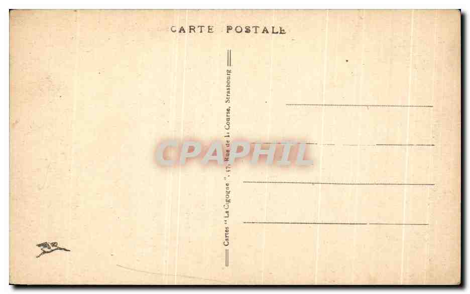 CPA Mulhouse Place de la Reunion et Hotel de Ville — Rückseite