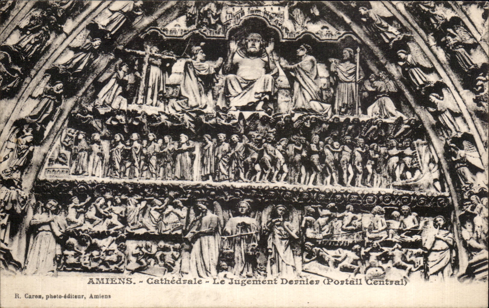 CPA Amiens Cathedrale Le Jugement Dernier