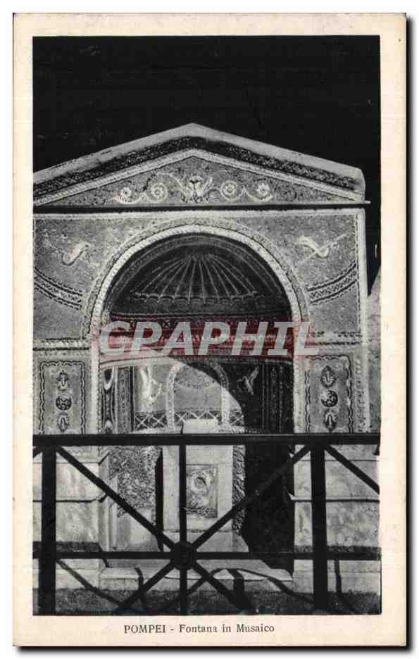 CPA Pompei Fontana in Musaico