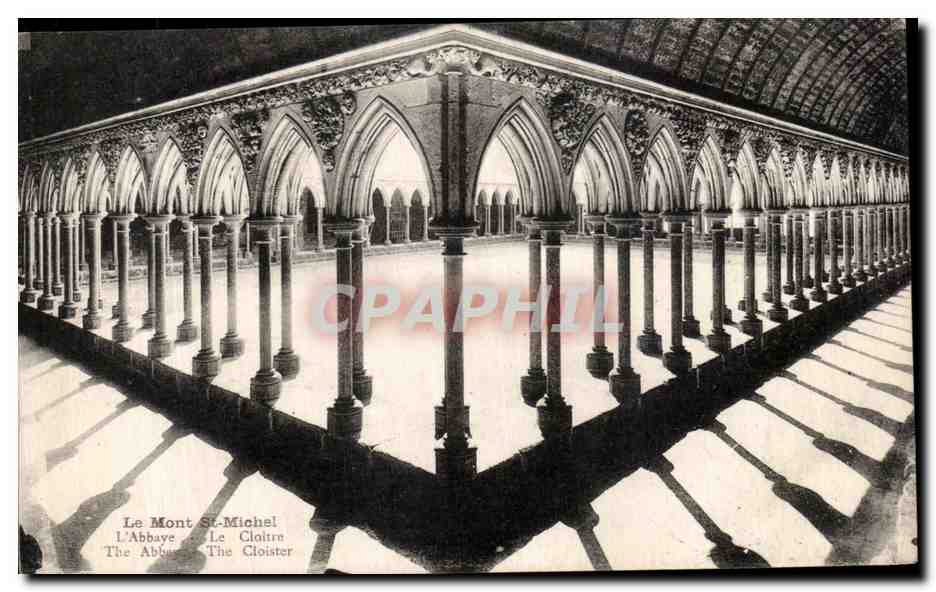 CPA Le Mont St Michel L'Abbaye Le Cloitre