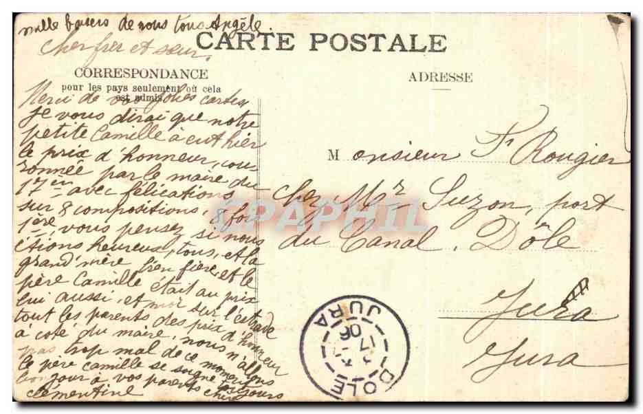 CPA Chamonix Casino Municipal Et l'Aiguille Du Dru — Rückseite