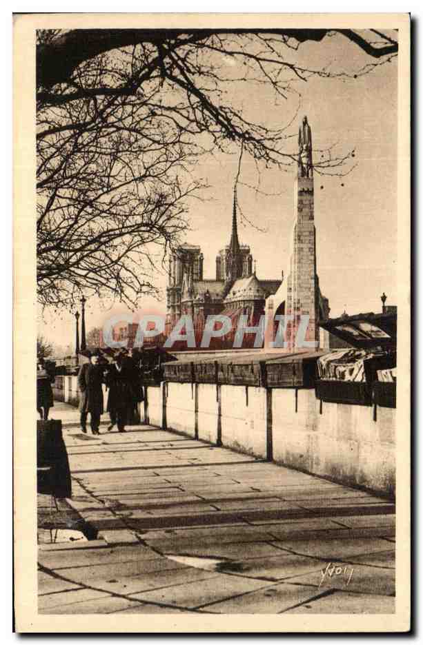 CPA Paris En Flanant Le Quai De La Tournelle Notre Dame