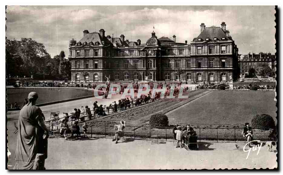 CPA Paris Et Ses Merveilles Jardin Et Palais Du Luxembourg