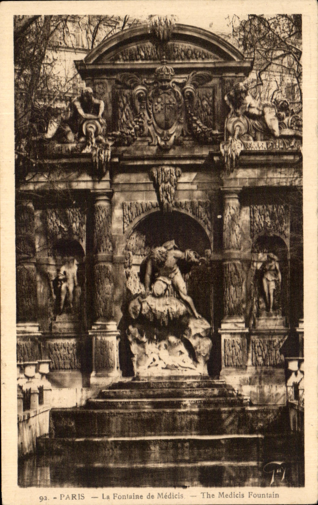 CPA Paris La Fontaine De Medicis 