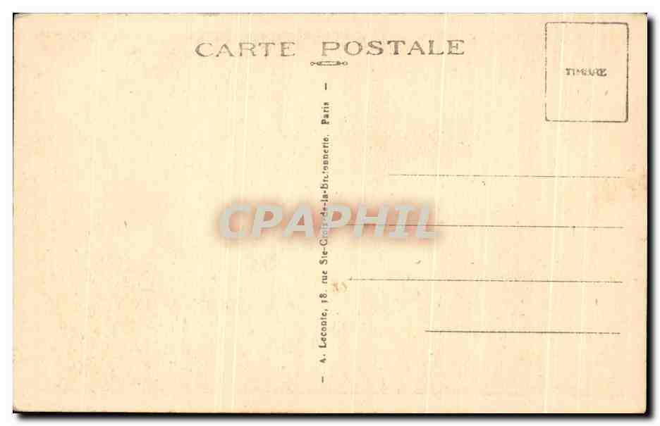 CPA Paris La Fontaine De Medicis  — Verso