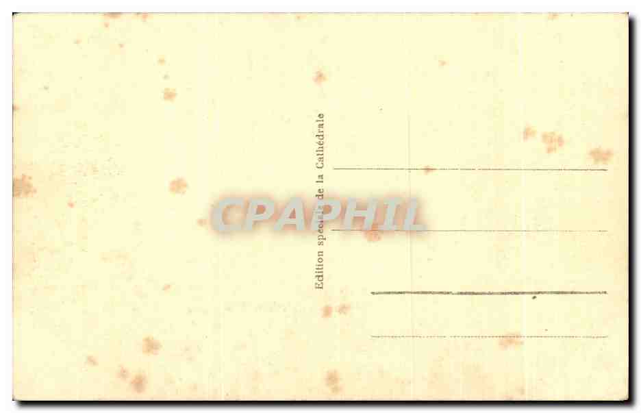 CPA St Bertrand De Comminges La Cathedrale Detail des Stalles Passage donnant acces aux Stalles Hautes — Rückseite