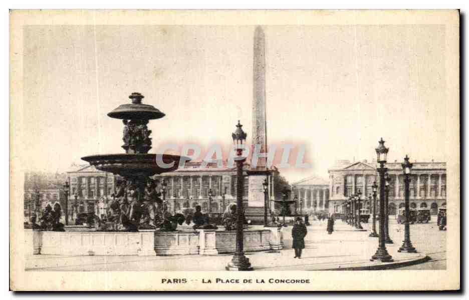 CPA Paris La Place De La Concorde