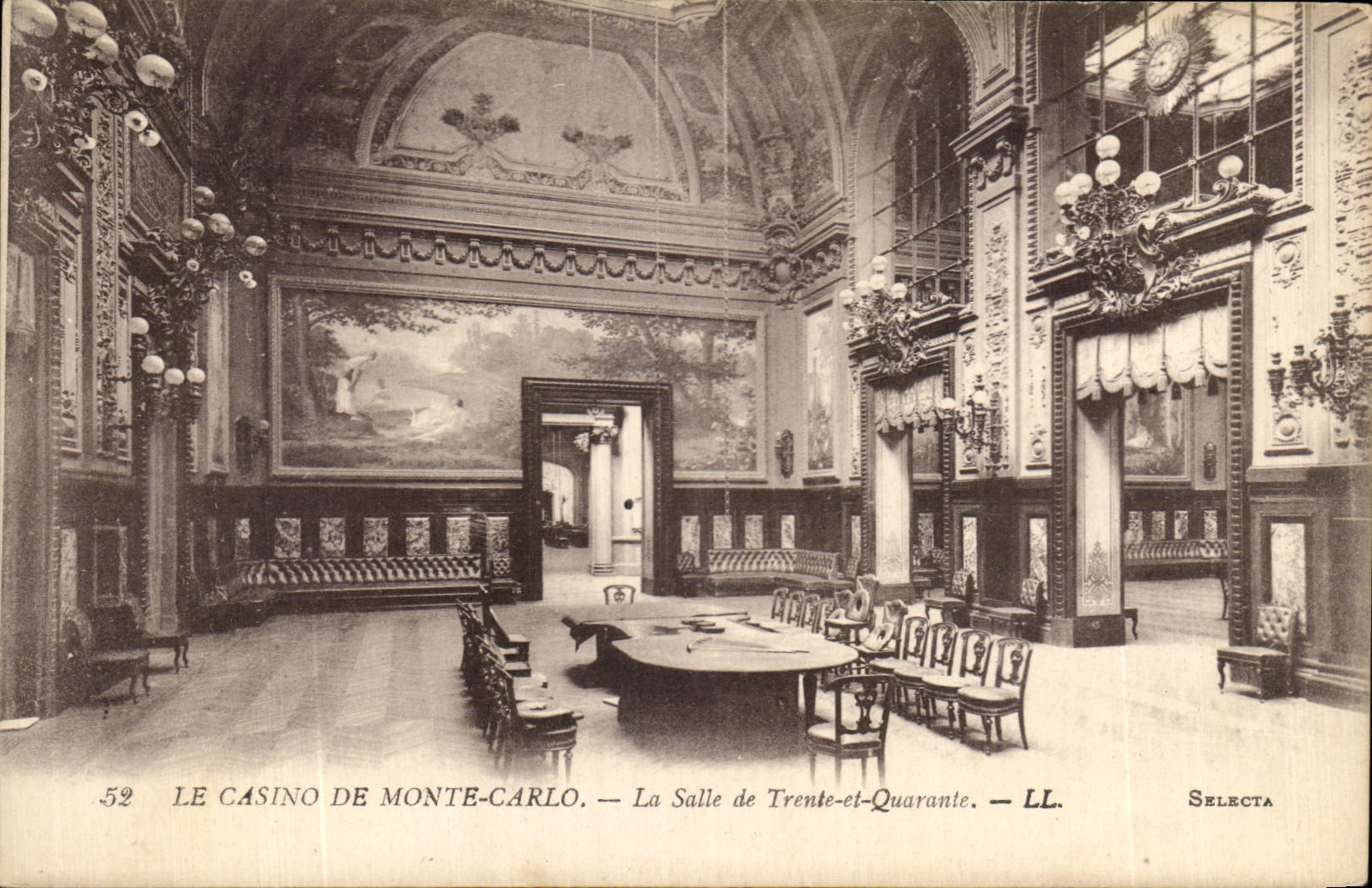CPA Le Casino De Mont Carlo La Salle de Trente et Quarante